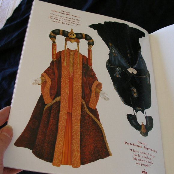 Star Wars Queen Amidala Paperdoll Book Naboo Episode 1 New Uncut 1999 - Picture 7 of 7